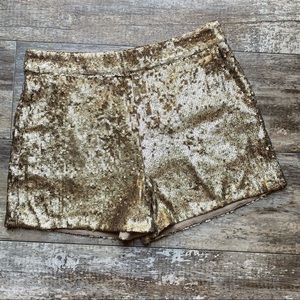 Lucky Brand Gold Sequin Shorts